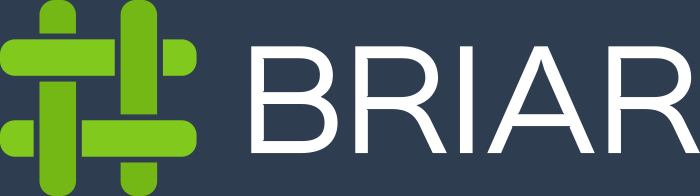 Briar Horizontal color logo with light background